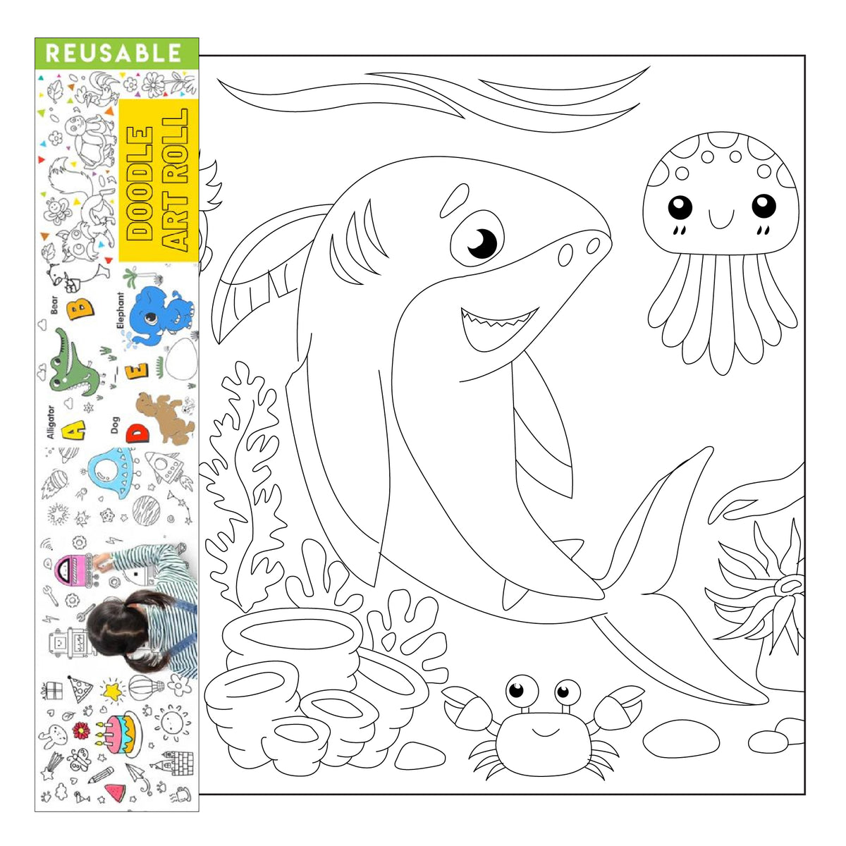 Doodle Art roll Coloring Drawing Paper Roll for Kids, Art Paper Crafts at  Rs 199/piece, Art Paper Sheets in Delhi