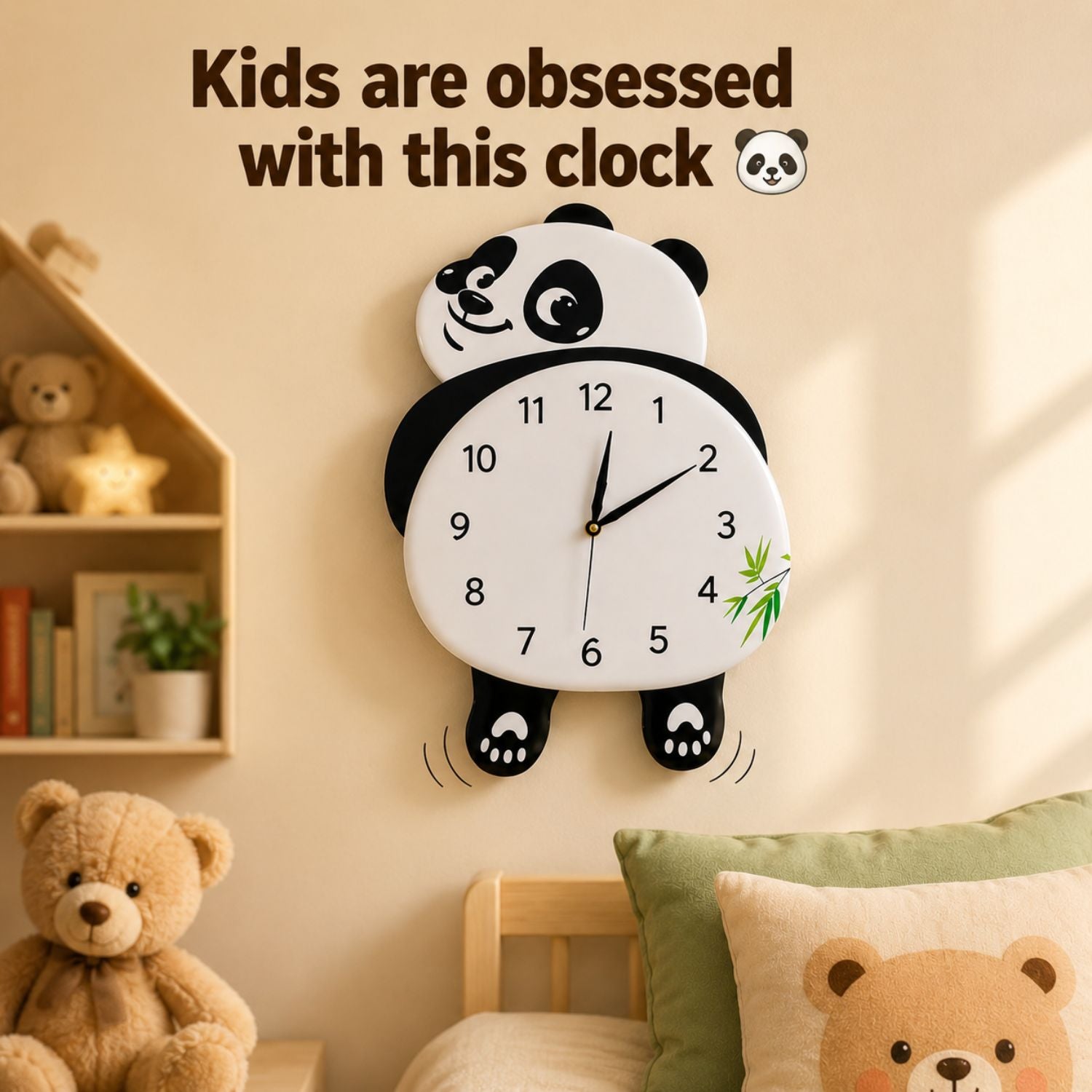 PandaTick™ – Moving Panda Wall Clock – Panda World