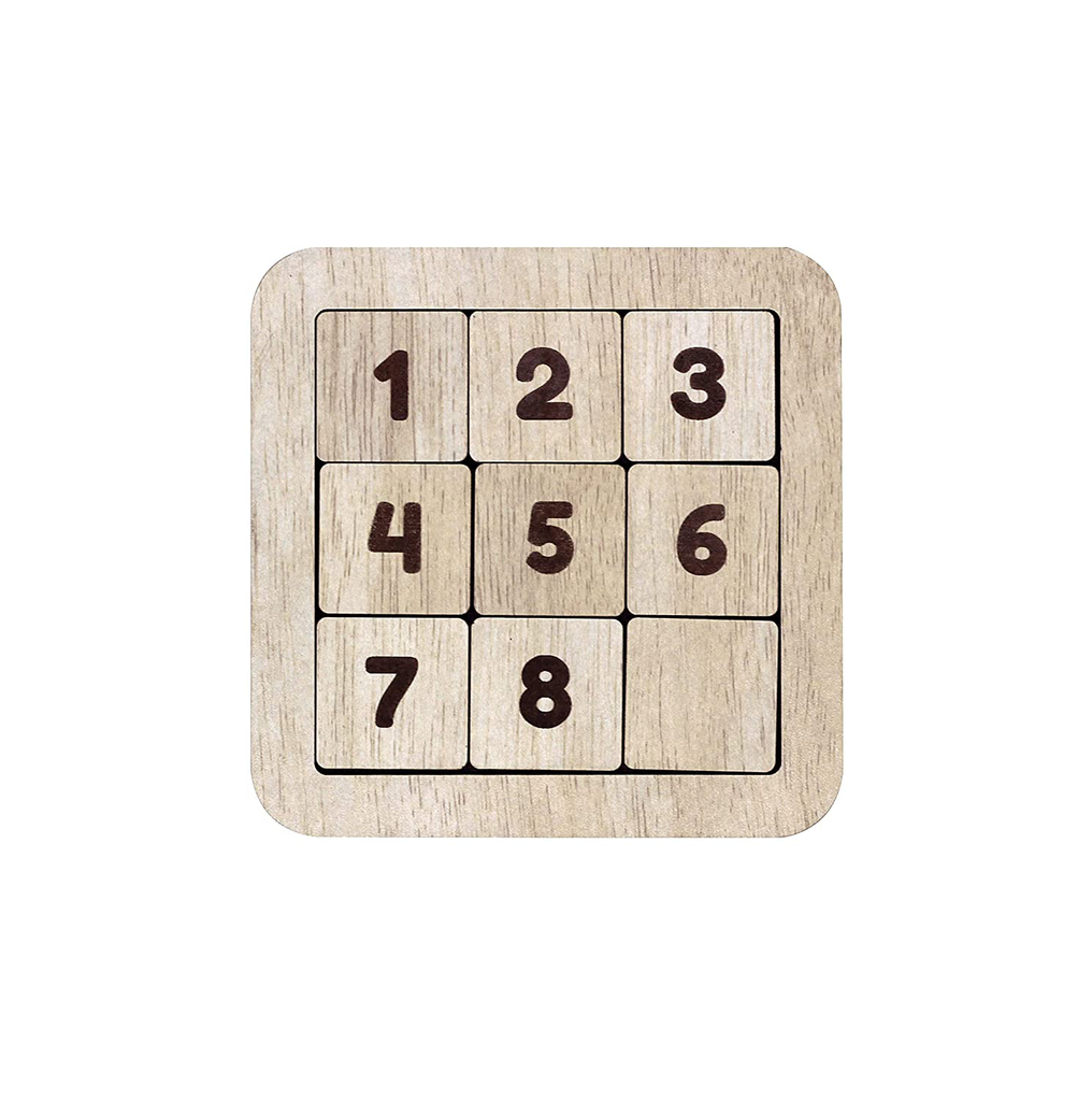 Number slide Puzzle (3 x 3)