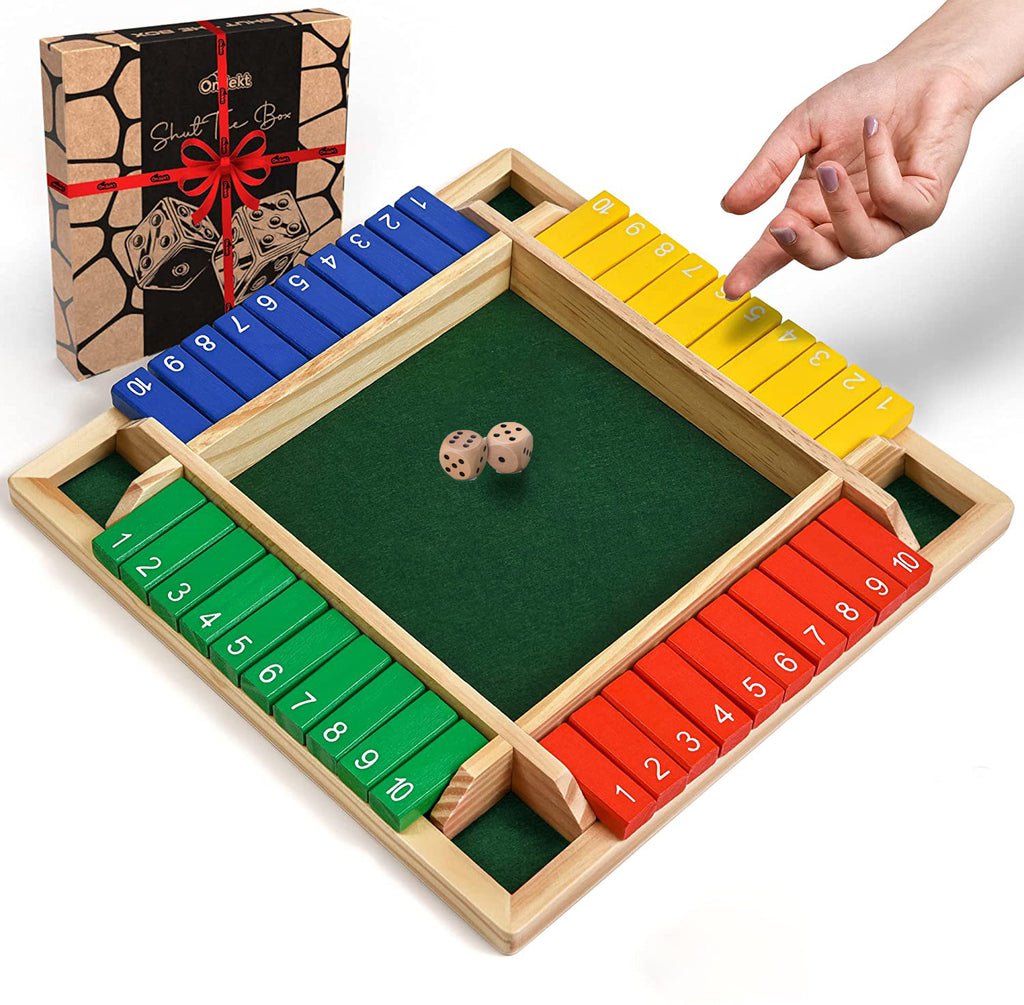 Color Shut the Box Board Game